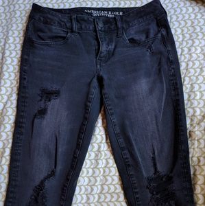 Black rippe jeans